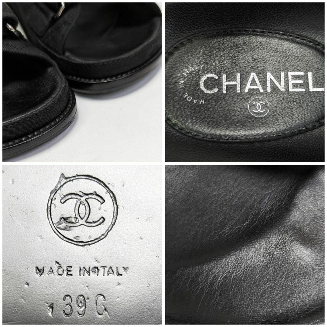 CHANEL(シャネル)の新品そっくりさん⭐CHANELシャネル　ココマーク　フットベッドサンダル39C黒 レディースの靴/シューズ(サンダル)の商品写真