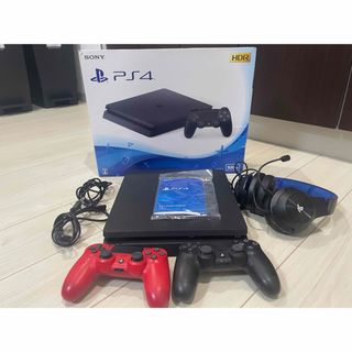 プレイステーション4(PlayStation4)のPS4本体,カセット,ヘッドフォン　セット(家庭用ゲーム機本体)