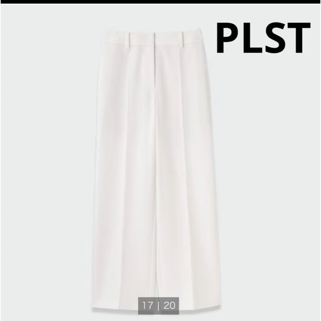 PLST(プラステ)の【丈長め】PLUS STYLE ワイドパンツ（ウォームリザーブ） レディースのパンツ(カジュアルパンツ)の商品写真