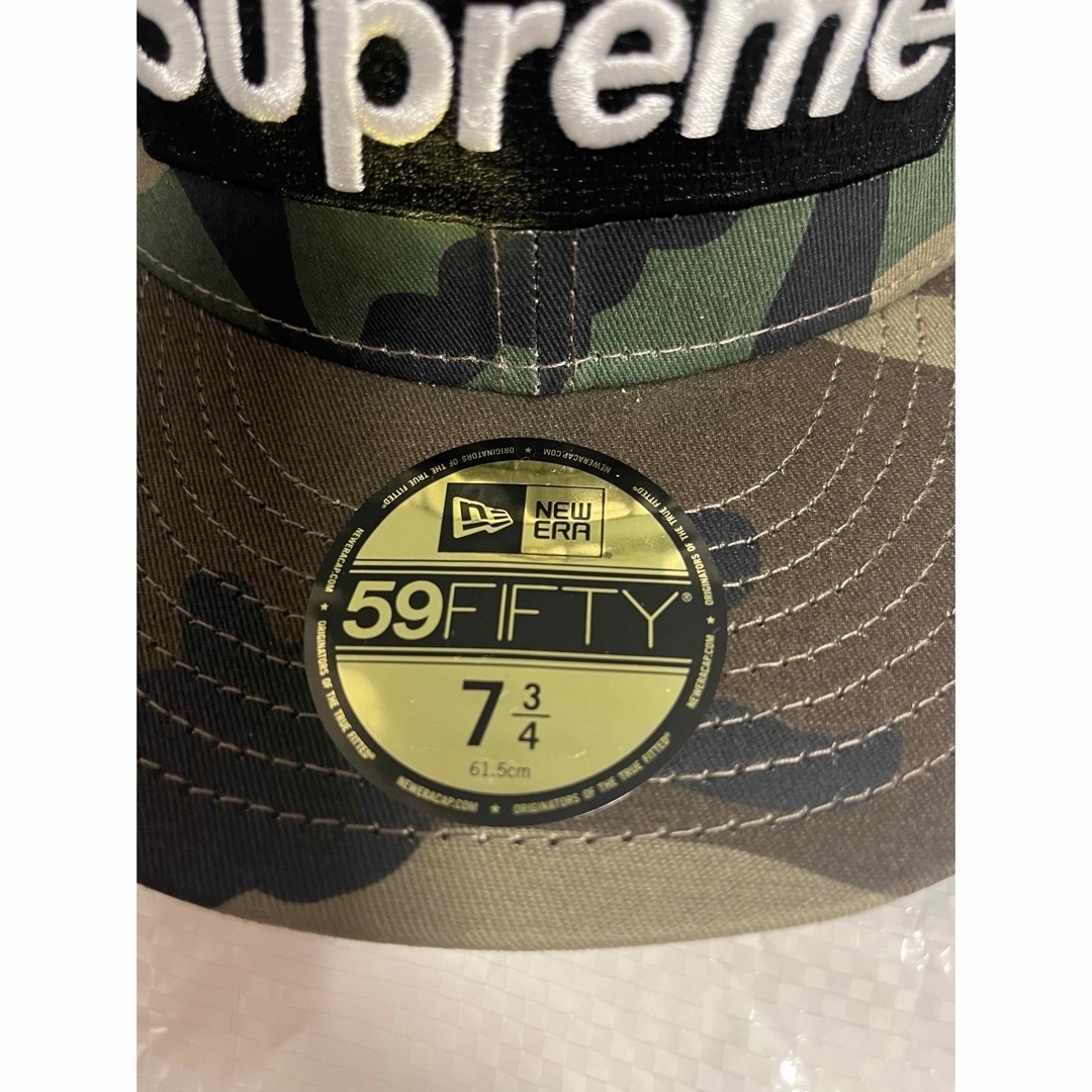 Supreme(シュプリーム)の【里吉様専用】 Box Logo Mesh Back New Era 7 3/4 メンズの帽子(キャップ)の商品写真