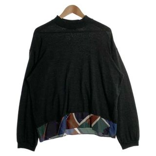 カラー(kolor)のkolor カラー 16AW モックネック ウールセーター グレー 16WCM-T18206 Size 3(ニット/セーター)