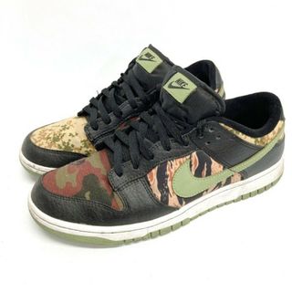 ナイキ(NIKE)の★NIKE ナイキ DH0957-001 DUNK LOW SE BLACK MULTI CAMO ダンクローSE マルチカモ グリーン size28cm(スニーカー)