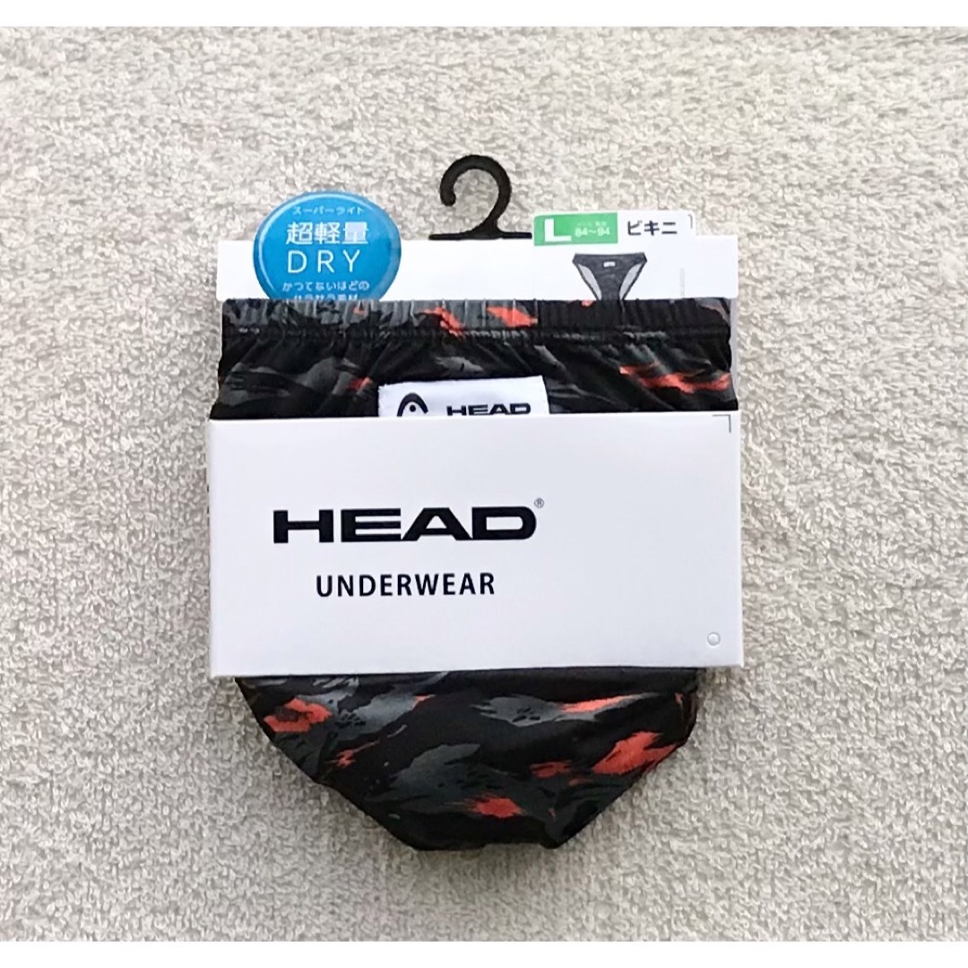 HEAD(ヘッド)のHEAD ビキニ ブリーフ Ｌサイズ デザイン ブラック×オレンジ メンズのアンダーウェア(その他)の商品写真