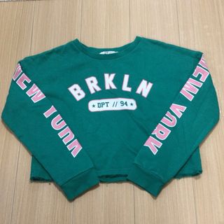 エイチアンドエム(H&M)のH&M エイチアンドエム 150センチ トレーナー ショート丈 切りっぱなし(Tシャツ/カットソー)