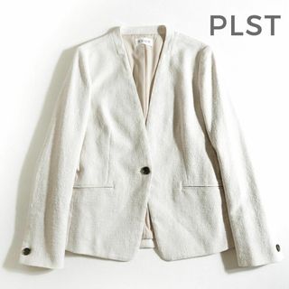 プラステ(PLST)の820*美品 PLST プラステ スラブスストレッチ ノーカラージャケット(ノーカラージャケット)