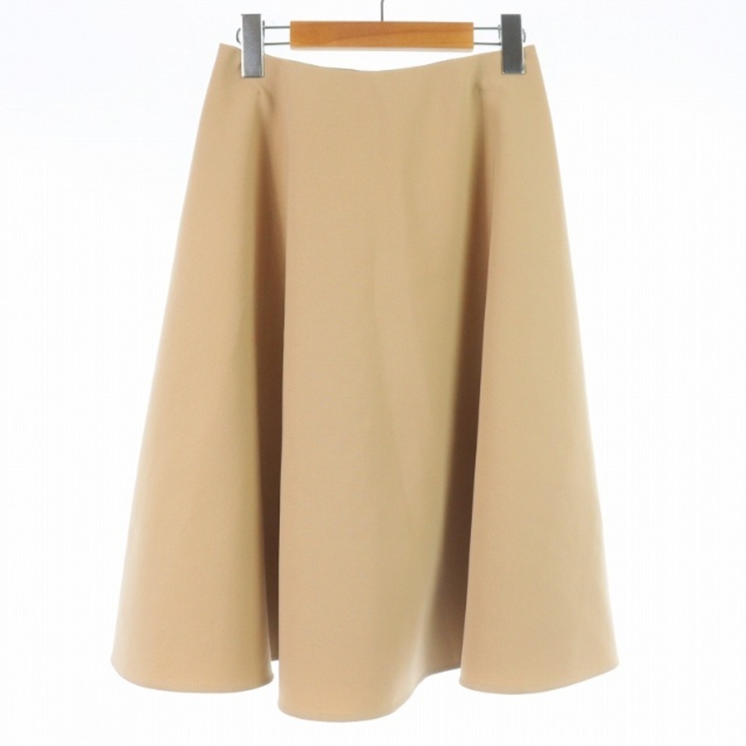 VIAGGIO BLU(ビアッジョブルー)のビアッジョブルー スカート フレア ひざ丈 ストレッチ 2 M ベージュ レディースのスカート(ひざ丈スカート)の商品写真