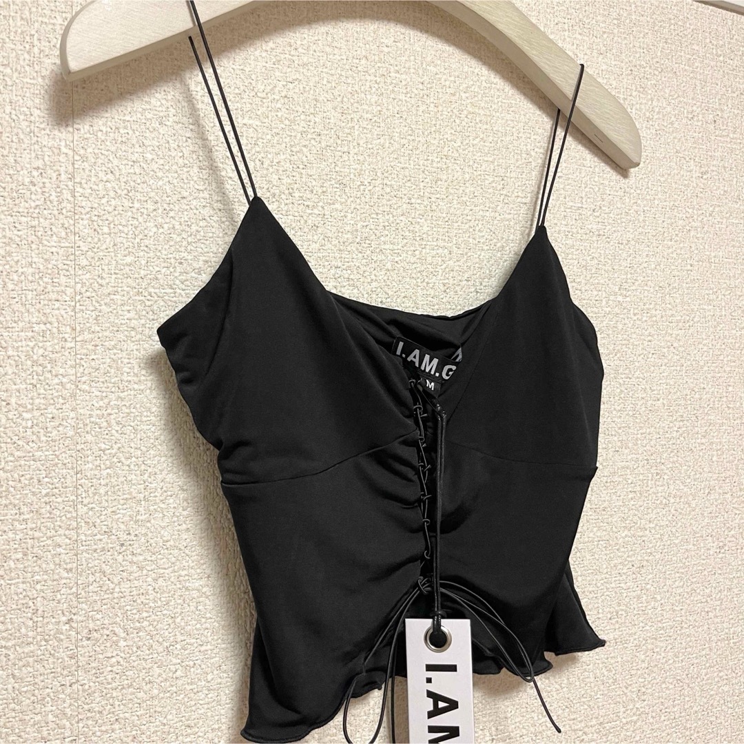 UNIF(ユニフ)のセレブ愛用《 I.AM.GIA NYX トップ 》iamgia キャミ レディースのトップス(キャミソール)の商品写真