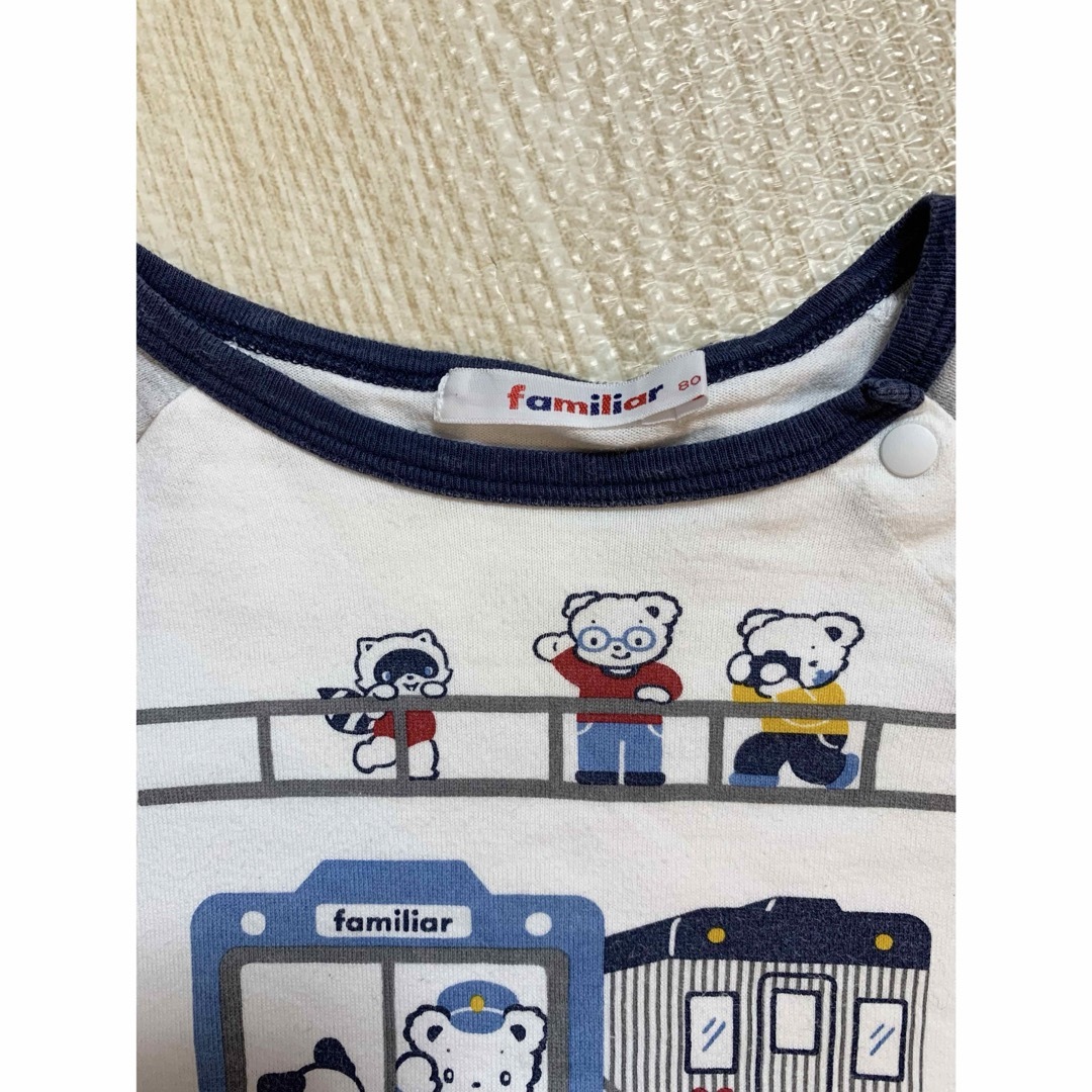 familiar(ファミリア)のfamiliar シャツ　80センチ キッズ/ベビー/マタニティのキッズ服男の子用(90cm~)(Tシャツ/カットソー)の商品写真