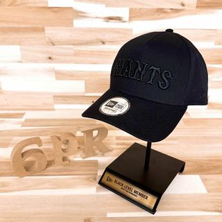 ニューエラー(NEW ERA)の稀少/廃番【ニューエラ×ジャイアンツ】GIANTS ブラック ロゴ キャップ 黒(キャップ)