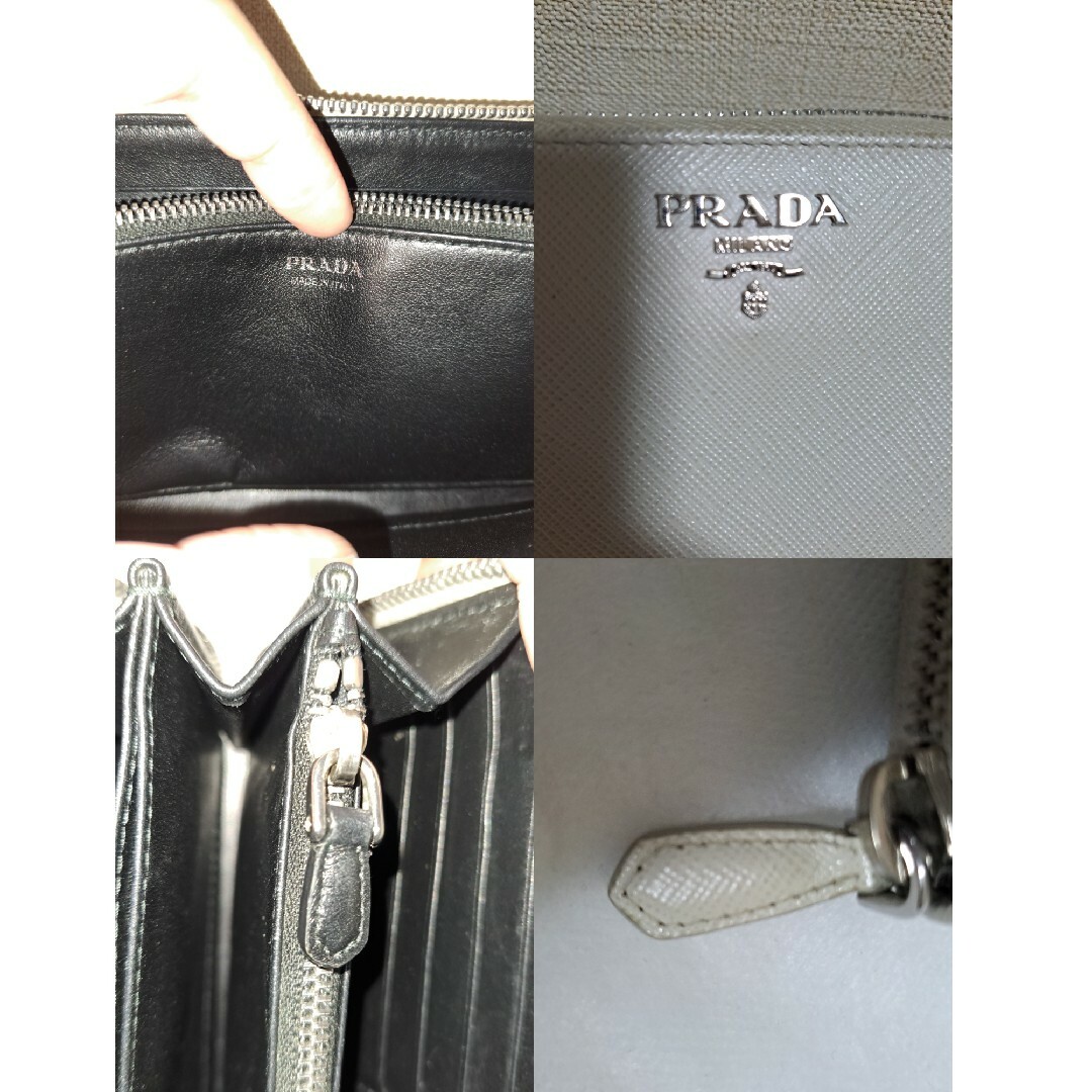 PRADA(プラダ)のPRADA　ラウンドファスナー長財布　バイカラー レディースのファッション小物(財布)の商品写真