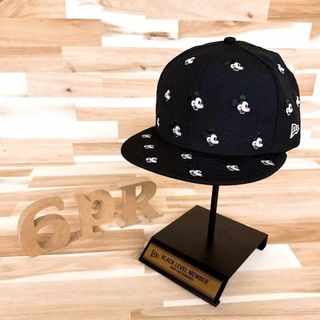 ニューエラー(NEW ERA)のレア/大人サイズ【ニューエラ×ディズニー】限定コラボ ミッキー キャップ 黒×白(キャップ)