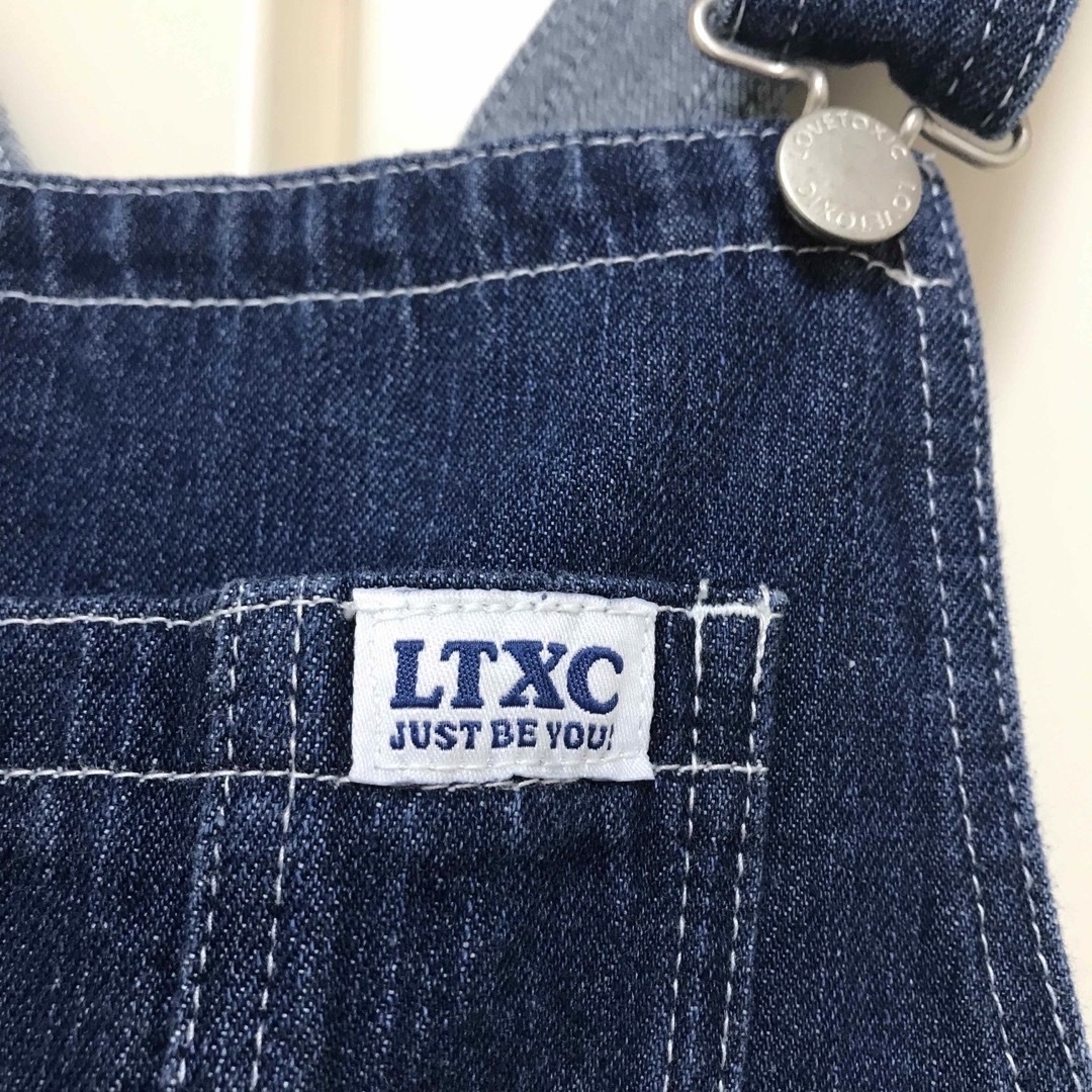 lovetoxic(ラブトキシック)のLovetoxic ジャンパースカート 150cm 未使用 タグ付き デニム キッズ/ベビー/マタニティのキッズ服女の子用(90cm~)(スカート)の商品写真