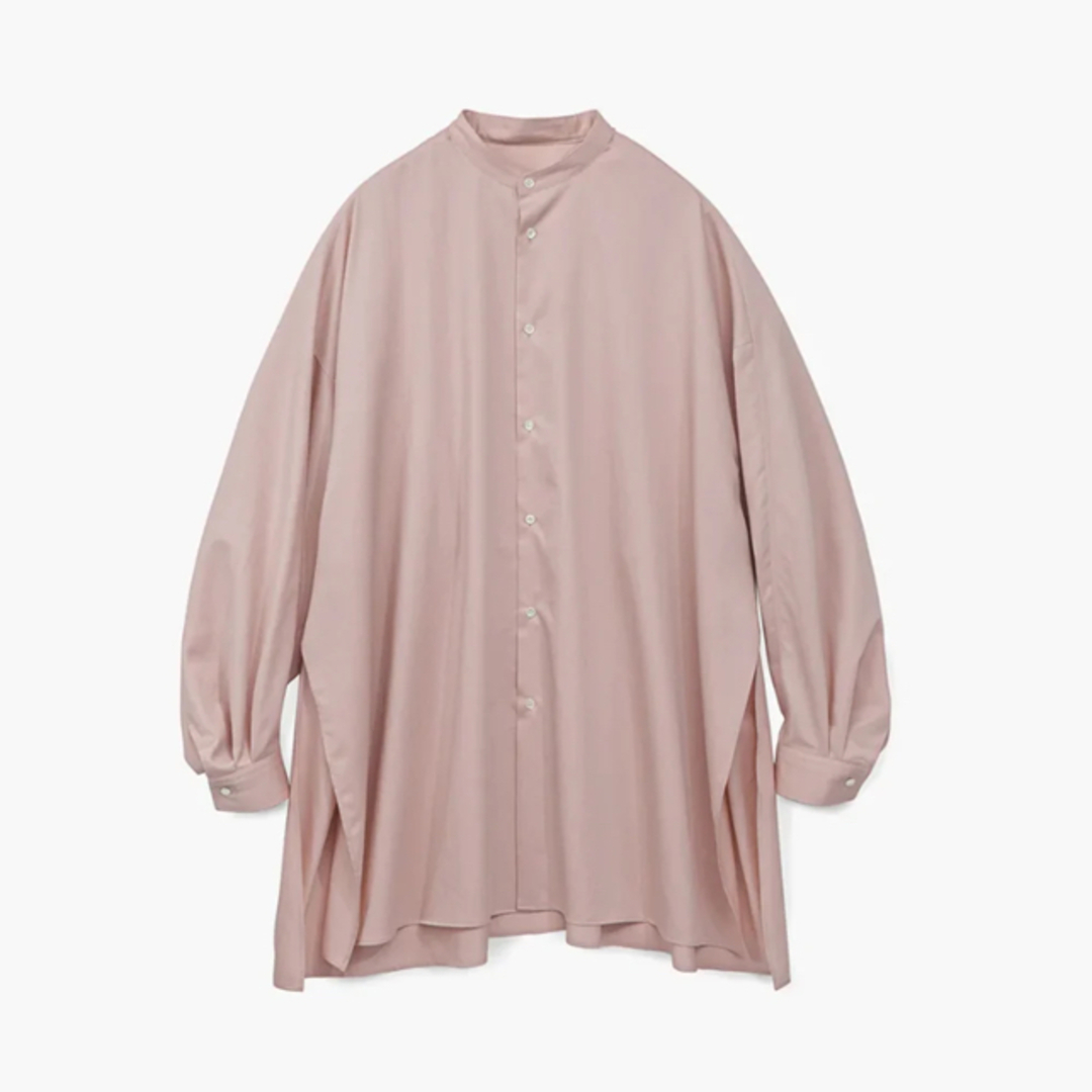 Graphpaper(グラフペーパー)の未使用Graphpaper BAND COLLAR SHIRT coral 00 レディースのトップス(シャツ/ブラウス(長袖/七分))の商品写真