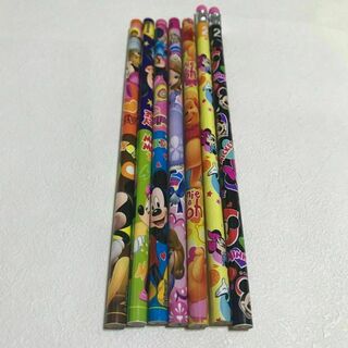 ディズニー(Disney)のディズニー　黒鉛筆4本　色鉛筆3本　合計7本セット(キャラクターグッズ)
