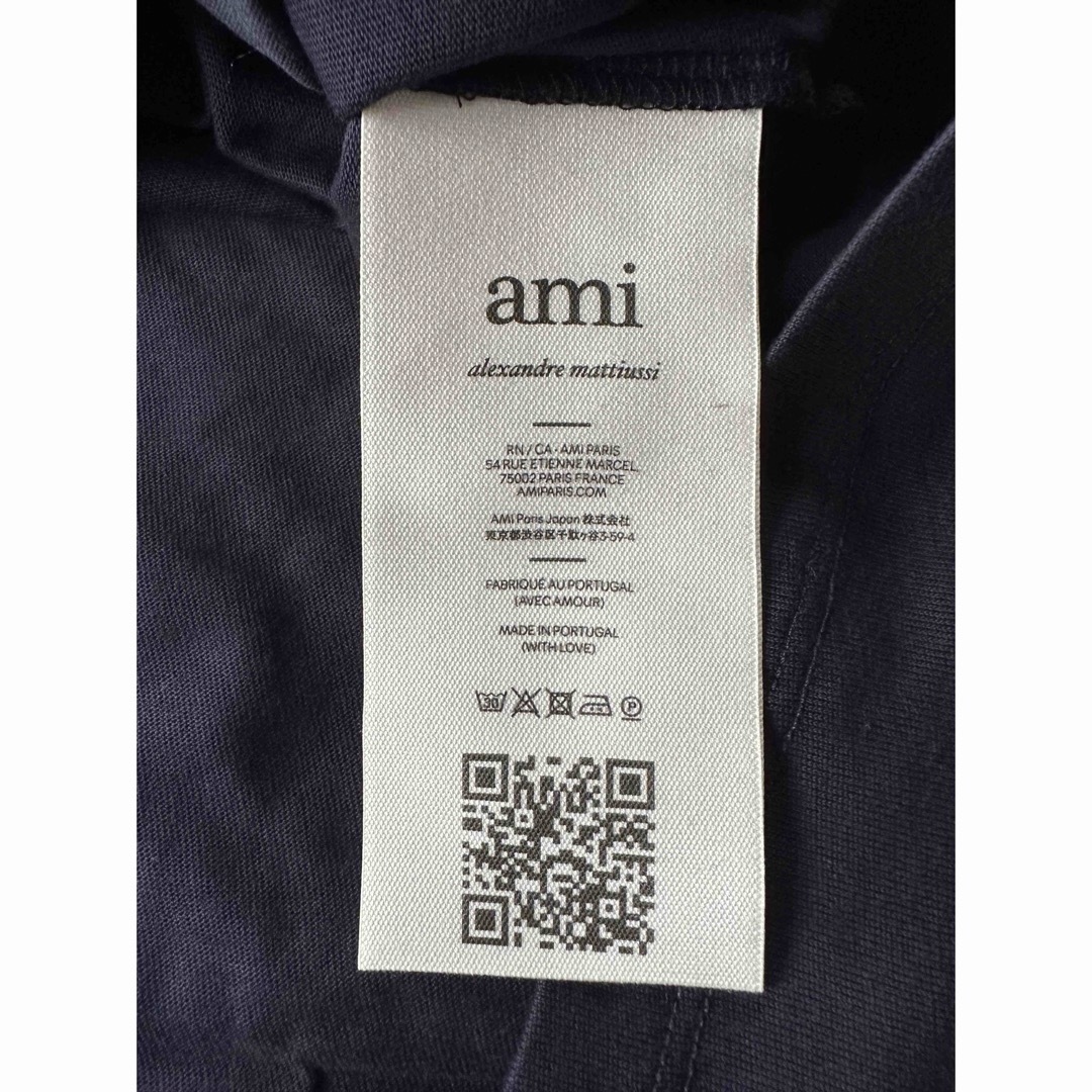 Maison Martin Margiela(マルタンマルジェラ)の濃紺XXL新品 AMI Paris アミ グラフィック Tシャツ ナイトネイビー メンズのトップス(Tシャツ/カットソー(半袖/袖なし))の商品写真