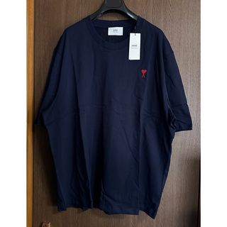 マルタンマルジェラ(Maison Martin Margiela)の濃紺XXL新品 AMI Paris アミ グラフィック Tシャツ ナイトネイビー(Tシャツ/カットソー(半袖/袖なし))