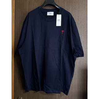 マルタンマルジェラ(Maison Martin Margiela)の濃紺XXL新品 AMI Paris アミ グラフィック Tシャツ ナイトネイビー(Tシャツ/カットソー(半袖/袖なし))