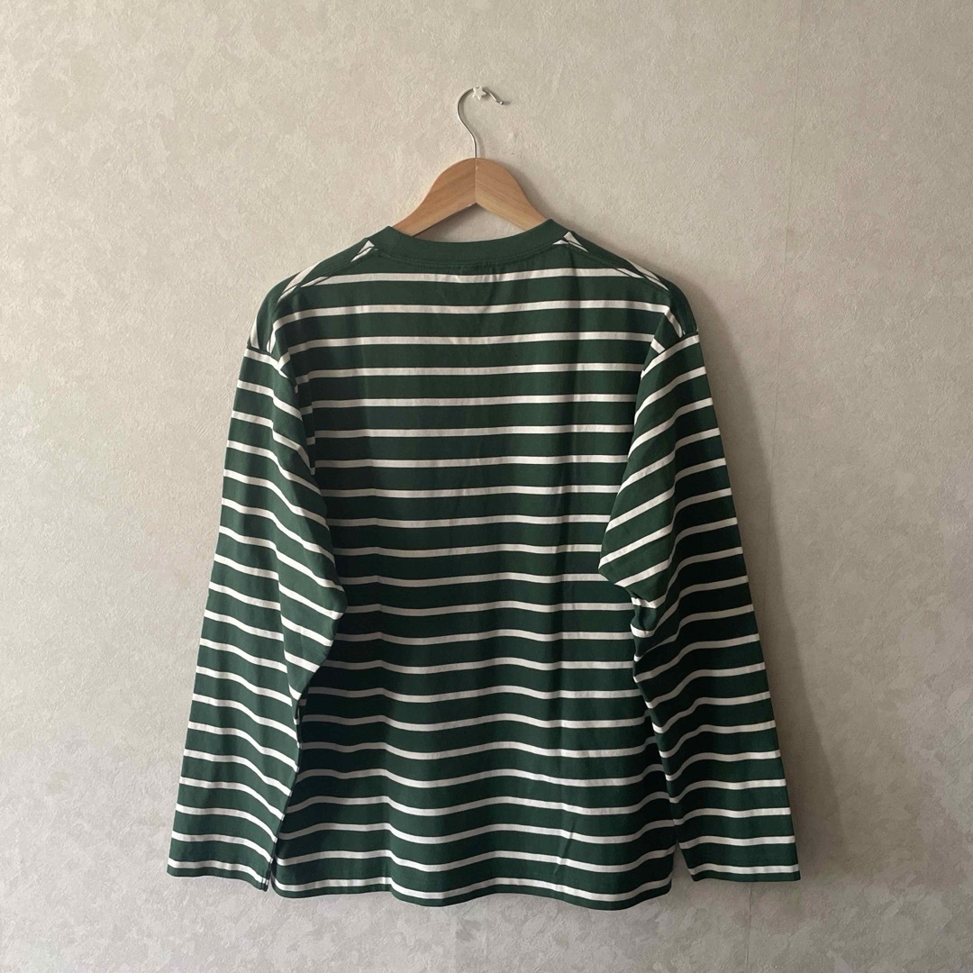 UNIQLO(ユニクロ)のUniqlo メンズ ボーダーT(長袖) Lサイズ メンズのトップス(Tシャツ/カットソー(七分/長袖))の商品写真