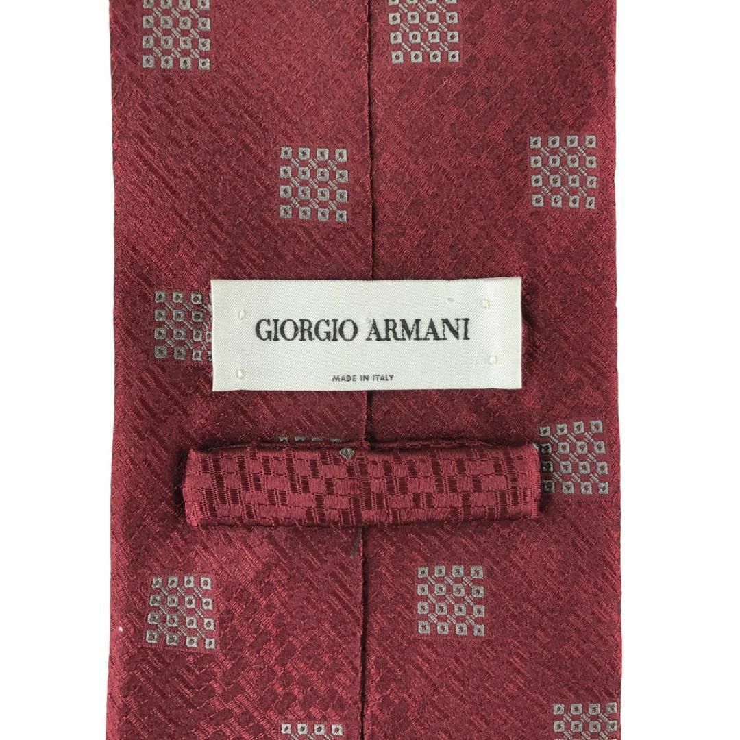 Armani(アルマーニ)の【6082】良品！ ジョルジオアルマーニ　ネクタイ　レッド系 メンズのファッション小物(ネクタイ)の商品写真