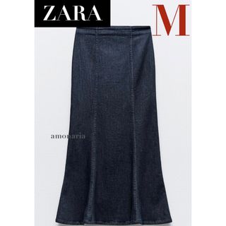 ZARA - 【新品】ZARA マーメイドシームミディスカート　デニムマーメイドスカート