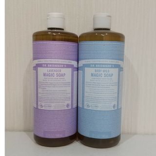 ドクターブロナー(Dr.Bronner)のマジックソープ  ラベンダー   ベビーマイルド (無香料)  946ml(ボディソープ/石鹸)