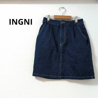 イング(INGNI)の美品✨【INGNI】イング M デニム ミニスカート インディゴ(ミニスカート)