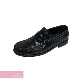 ルイヴィトン(LOUIS VUITTON)のLOUIS VUITTON Louis Line Loafers 1ACDOB ルイヴィトン ルイ ライン ローファー レザー ロゴ ブラック サイズ9【240327】【中古-C】【me04】(その他)