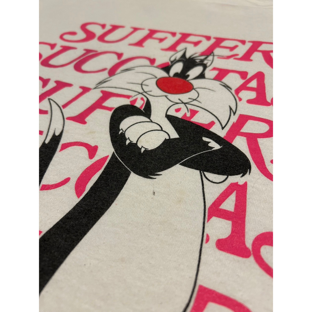 90s USA Looney Tunes シルベスターキャット　ビンテージT メンズのトップス(Tシャツ/カットソー(半袖/袖なし))の商品写真