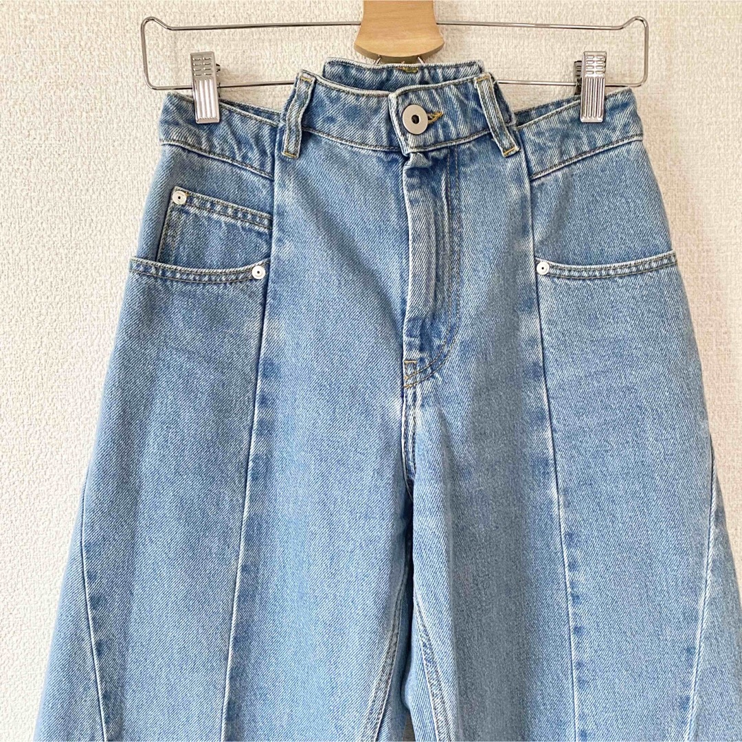 Maison Martin Margiela(マルタンマルジェラ)のMaison Margiela ワイドデニム フレア 38 リメイク 再構築 レディースのパンツ(デニム/ジーンズ)の商品写真