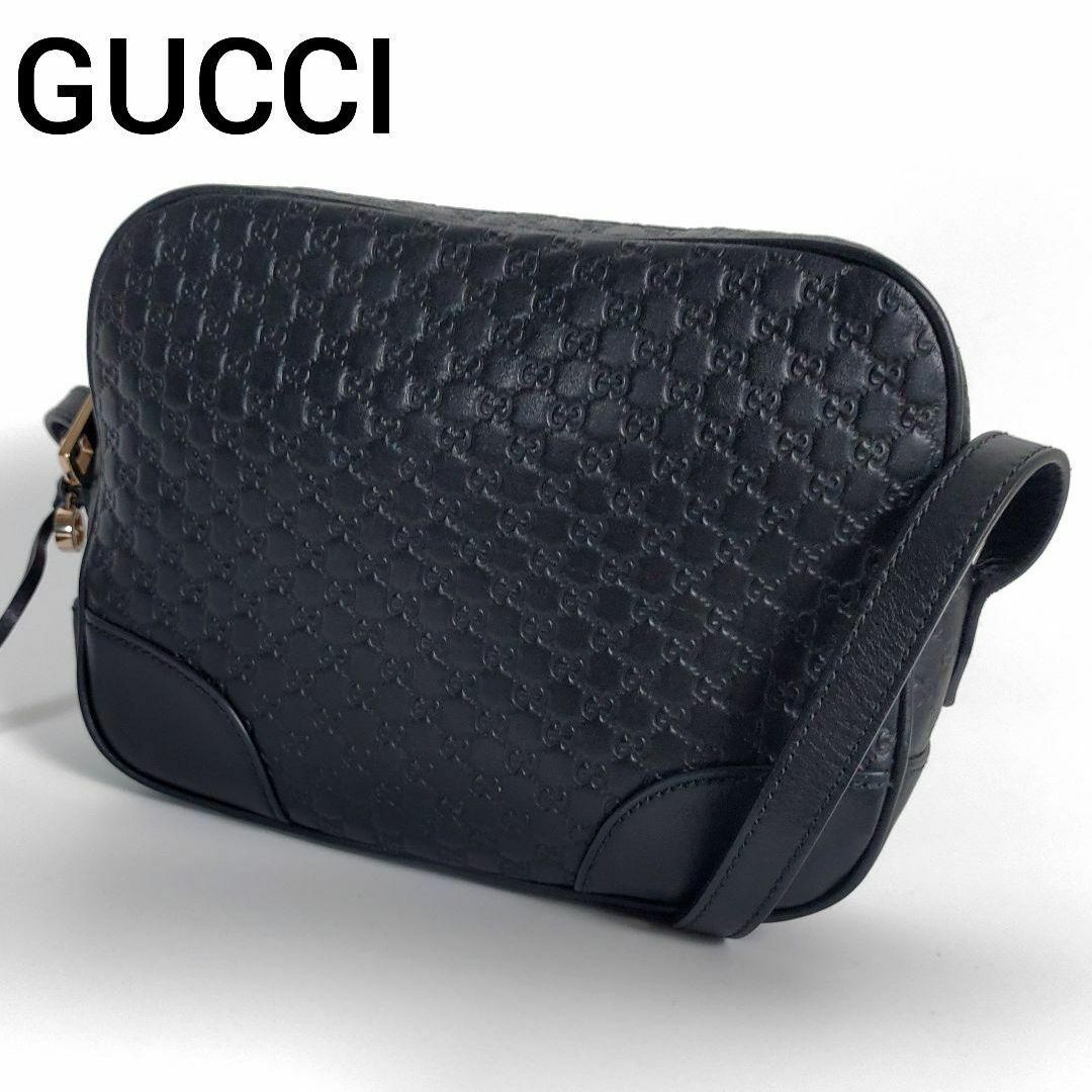 Gucci(グッチ)の良品 GUCCI グッチ ショルダーバッグ マイクログッチ 449413 黒 レディースのバッグ(ショルダーバッグ)の商品写真