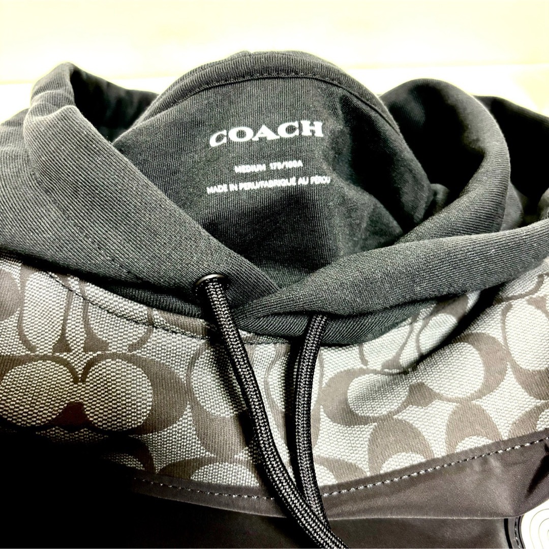 COACH(コーチ)のコーチ COACH シグネチャーコットンフーディ (US)Mサイズ メンズのトップス(パーカー)の商品写真