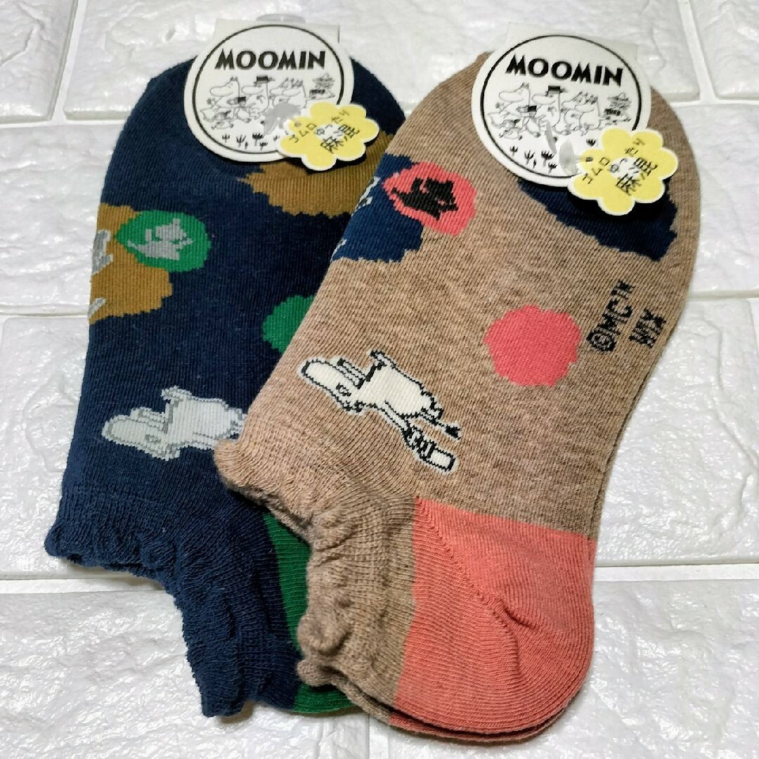 MOOMIN(ムーミン)の新品２足組 Lilla My 靴下 リトルミイ MOOMIN ムーミン谷 北欧 レディースのレッグウェア(ソックス)の商品写真