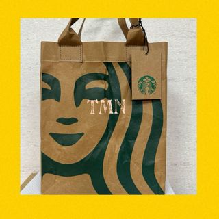 スターバックスコーヒー(Starbucks Coffee)の大人気☆スターバックス☆クラフトペーパーショッパーS(エコバッグ)