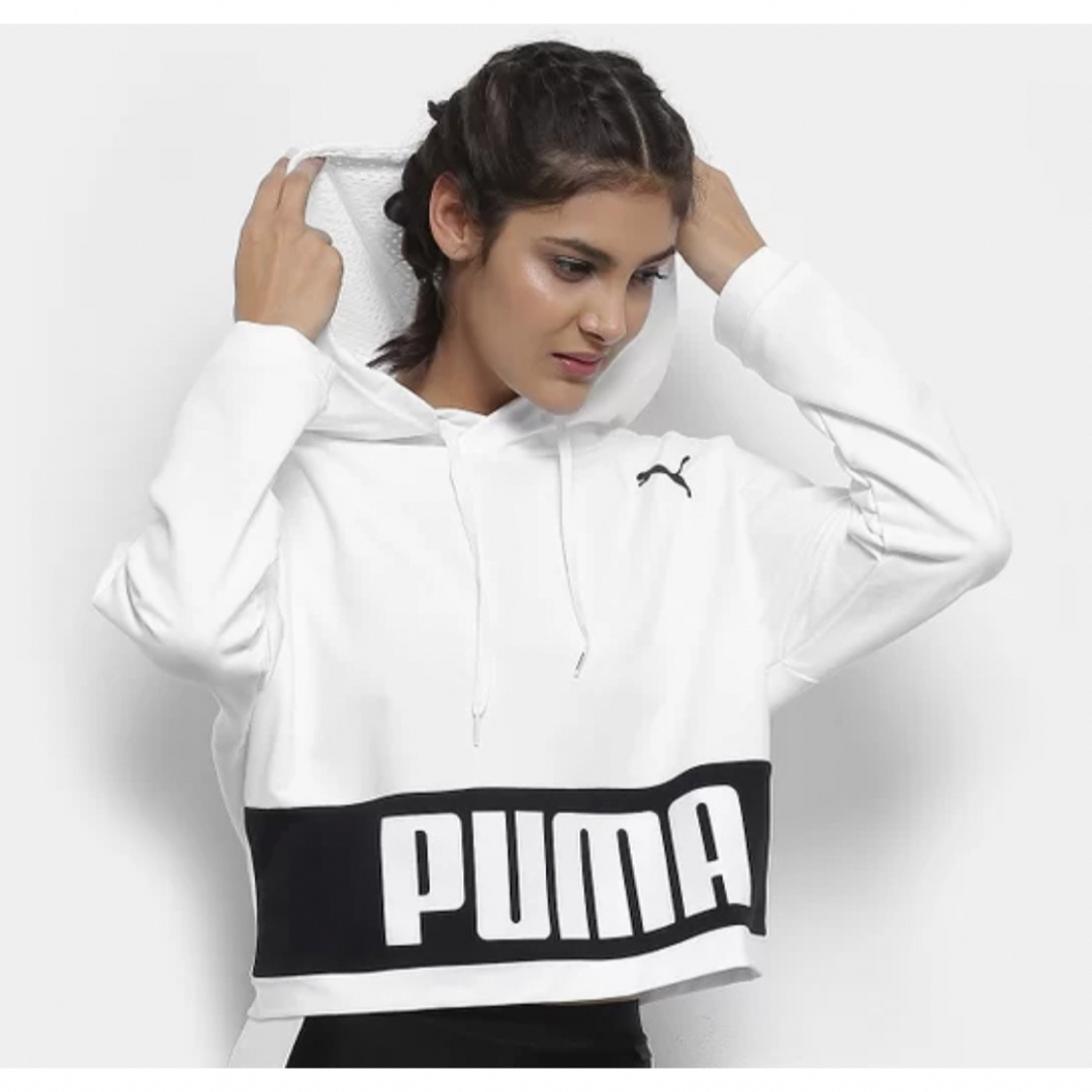 PUMA(プーマ)のPUMA クロップドパーカー レディースのトップス(パーカー)の商品写真