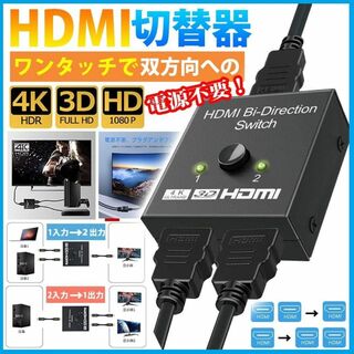 HDMI切替機 2入力1出力 分配器 セレクター スイッチャー ハブ f1f(ディスプレイ)