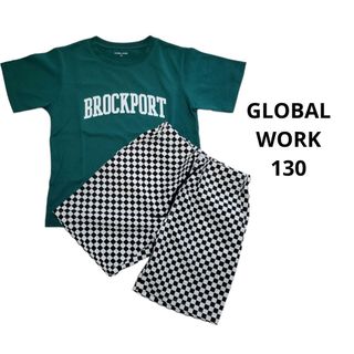 グローバルワーク(GLOBAL WORK)の☆GLOBALWORK☆男の子☆コーデセット☆Tシャツ☆ハーフパンツ☆130☆(Tシャツ/カットソー)