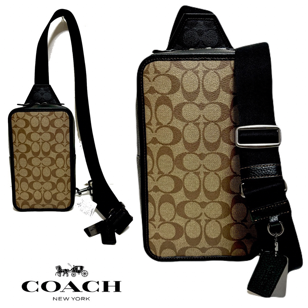 COACH(コーチ)のコーチ COACH サリバン バック•ブロックド シグネチャーボディバッグ メンズのバッグ(ボディーバッグ)の商品写真
