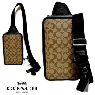 コーチ(COACH)のコーチ COACH サリバン バック•ブロックド シグネチャーボディバッグ(ボディーバッグ)