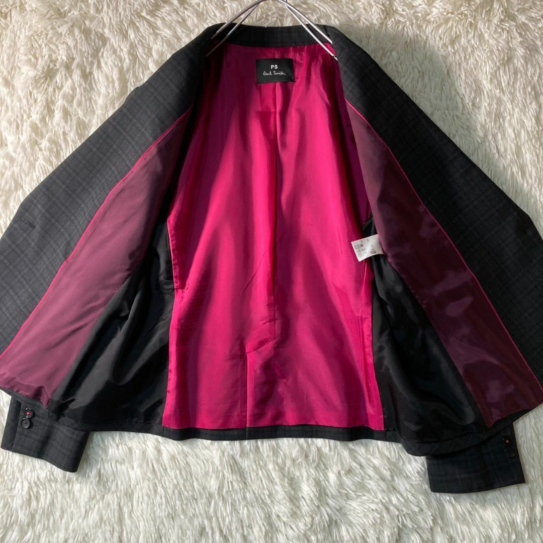 Paul Smith(ポールスミス)の極美品 PSポールスミス スカートスーツ 46L 44L 2XL 大きいサイズ レディースのフォーマル/ドレス(スーツ)の商品写真