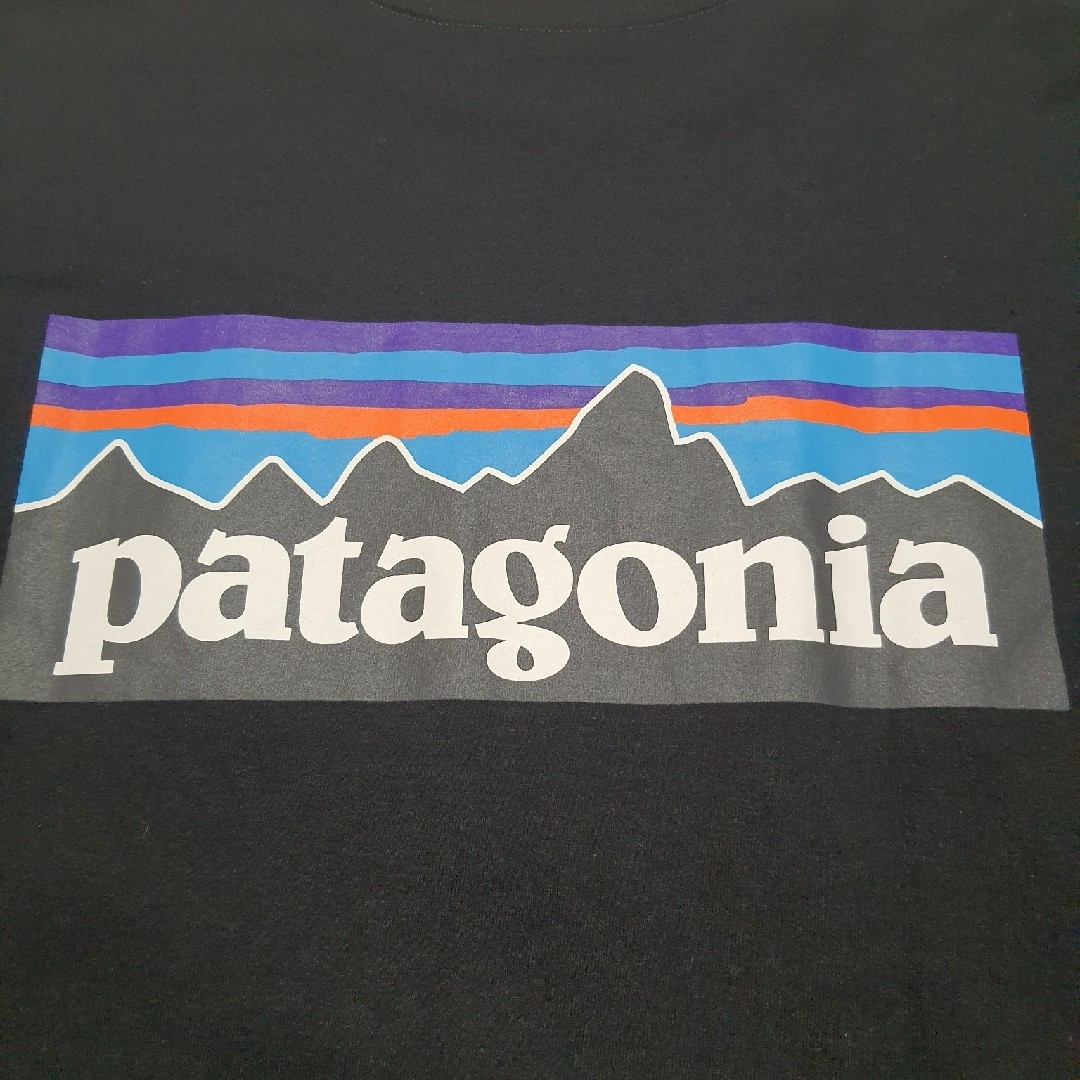 patagonia(パタゴニア)のパタゴニア ロングスリーブP6ロゴレスポンシビリティー M 黒 長袖Tシャツ メンズのトップス(Tシャツ/カットソー(七分/長袖))の商品写真