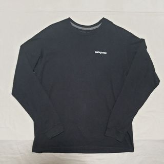 パタゴニア(patagonia)のパタゴニア ロングスリーブP6ロゴレスポンシビリティー M 黒 長袖Tシャツ(Tシャツ/カットソー(七分/長袖))