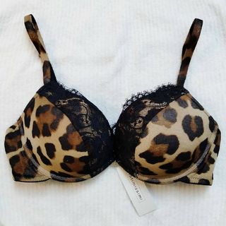 【Intimissimi】新品タグ付きレオパード柄 プッシュアップ ブラ