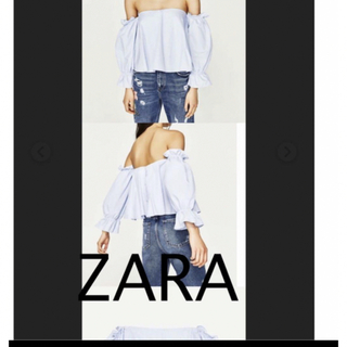 ザラ(ZARA)の新品　ZARAオフショルブラウス(シャツ/ブラウス(半袖/袖なし))