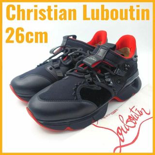 クリスチャンルブタン(Christian Louboutin)のクリスチャンルブタン スニーカー レッドランナー 26cm スタッズ スエード(スニーカー)