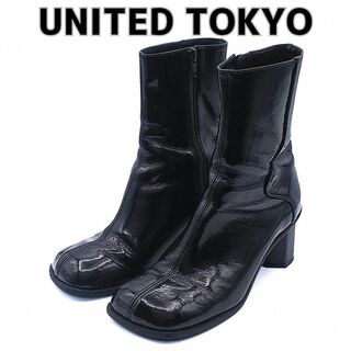 ユナイテッドトウキョウ(UNITED TOKYO)のユナイテッドトウキョウ 限定品 ショートブーツ スクエアーブーツ 本革 レザー(ブーツ)