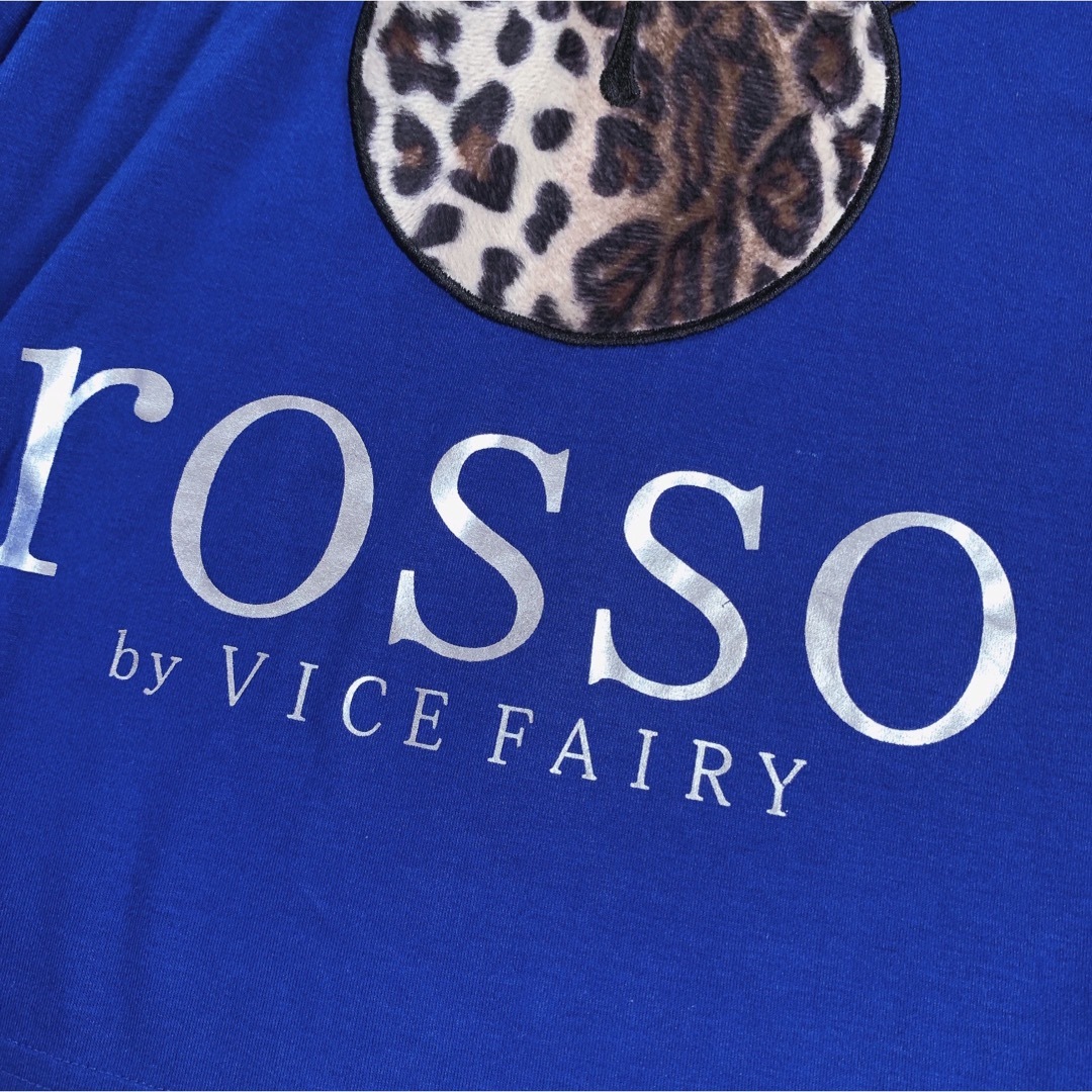 ROSSO(ロッソ)のrosso by VICE FARRY スパンコール付 プリント ロンT L 青 メンズのトップス(Tシャツ/カットソー(七分/長袖))の商品写真