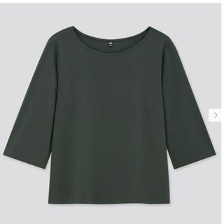 ユニクロ(UNIQLO)の未使用　ユニクロ　７分丈　カットソー(カットソー(長袖/七分))