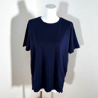 アメリカンホリック(AMERICAN HOLIC)のアメリカンホリック　アシンメトリーTシャツ　トップス　半袖　コットン　青　M(Tシャツ(半袖/袖なし))