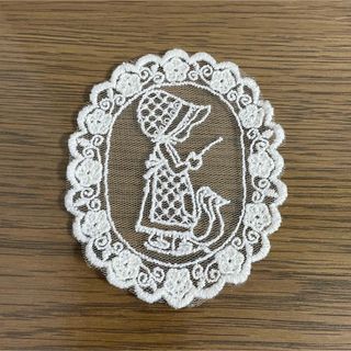 サンボンネットスー レース生地 コースター 刺繍 インテリア雑貨 ヴィンテージ(インテリア雑貨)