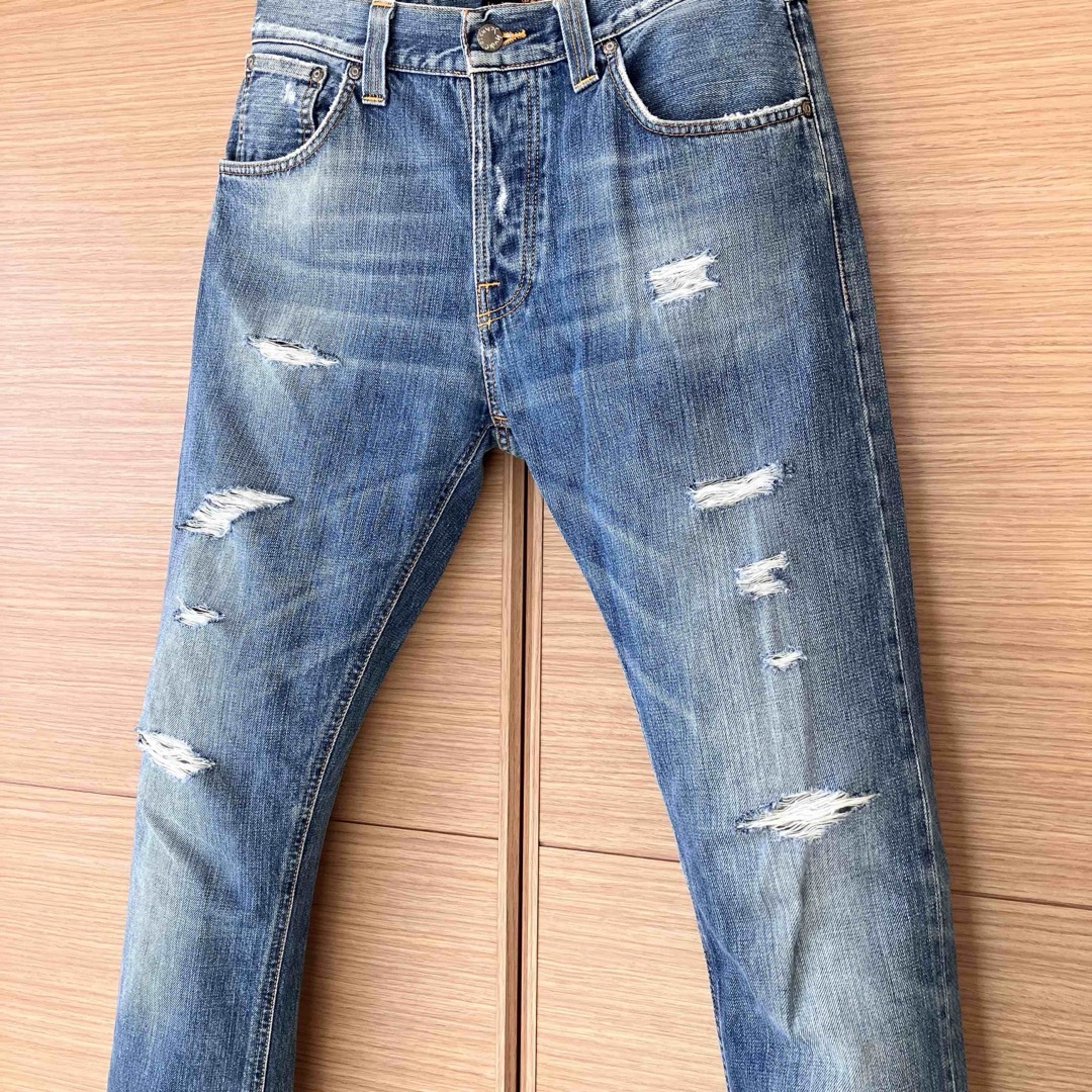 Nudie Jeans(ヌーディジーンズ)のNudie Jeans ダメージ　デニム　ジーンズ　ヌーディジーンズ メンズのパンツ(デニム/ジーンズ)の商品写真